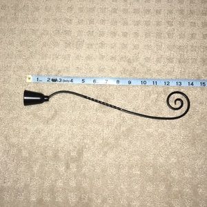Black metal candle snuffer